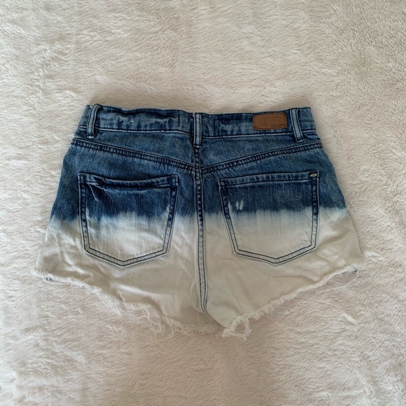 Half Bleached Denim Shorts - Picture 2 of 3